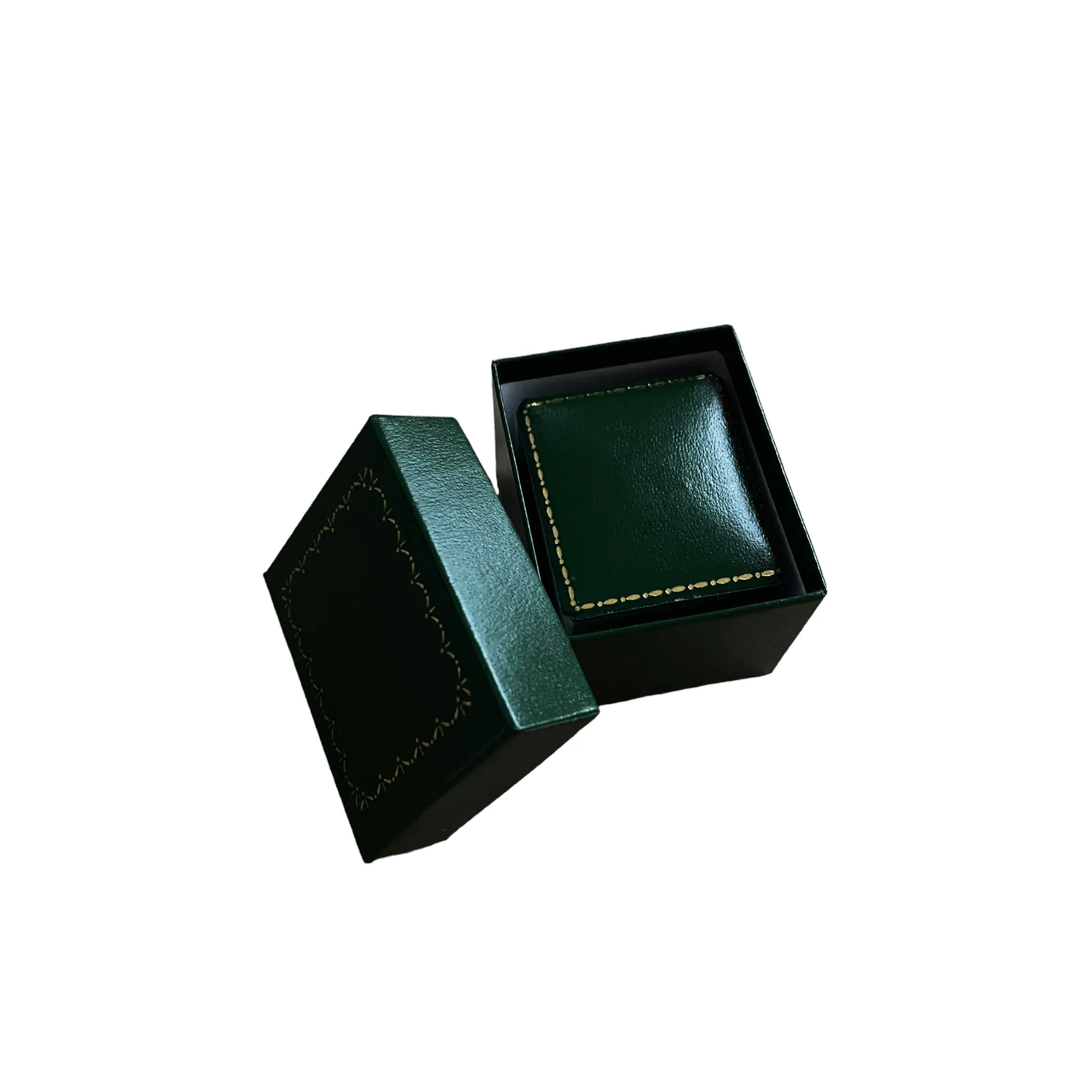 Antique Style Rectangle Ring Box Green