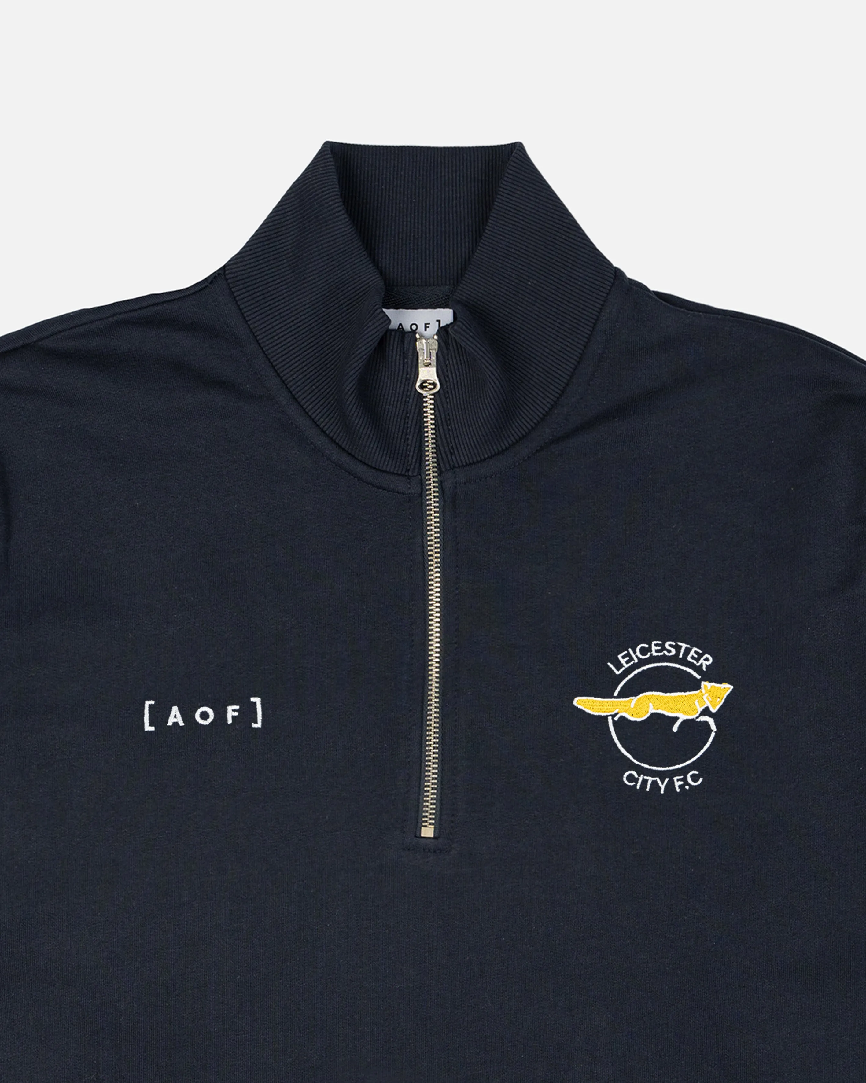 AOF x Leicester City - Navy Quarter Zip Sweat