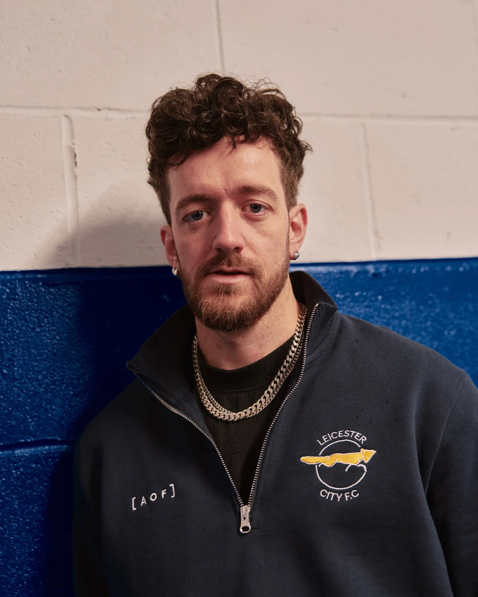AOF x Leicester City - Navy Quarter Zip Sweat