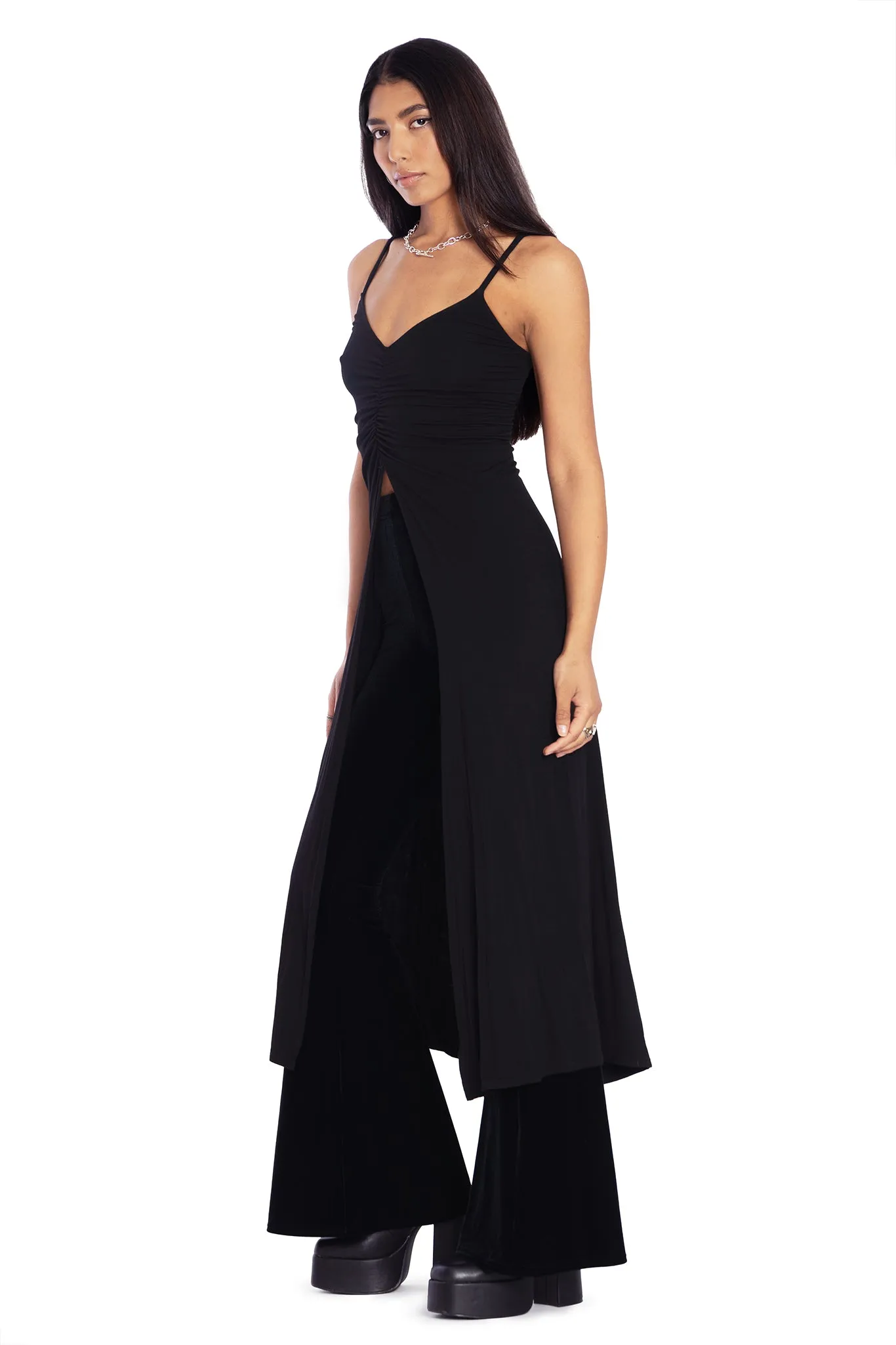 Apparition Split Front Midaxi Top