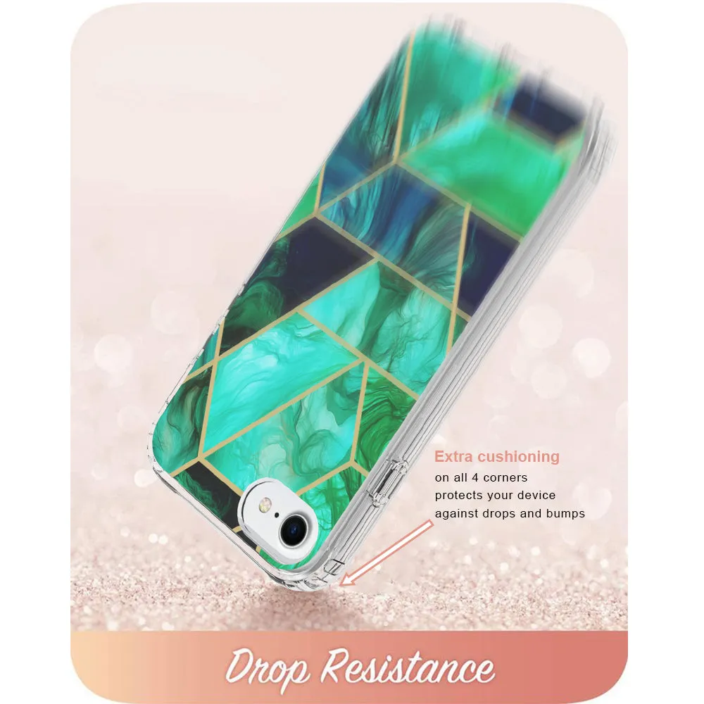 Apple iPhone 6S / 6 Case, Slim Full-Body Stylish Protective Case with Built-in Screen Protector for Apple iPhone 6S / 6 - Turquoise Marble