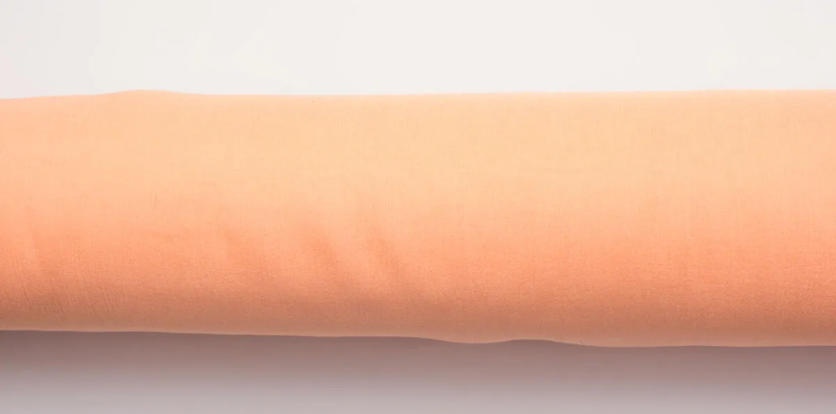 Apricot Silk Chiffon