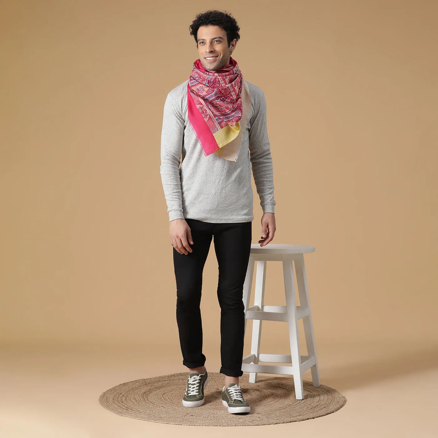 Araffa Wool Silk Muffler