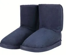 Arctic Paw - Girls Boots Suede Faux Fur Sherpa Lined (Hook and Loop)