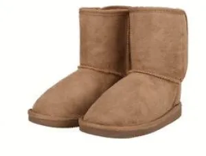Arctic Paw - Girls Boots Suede Faux Fur Sherpa Lined (Hook and Loop)