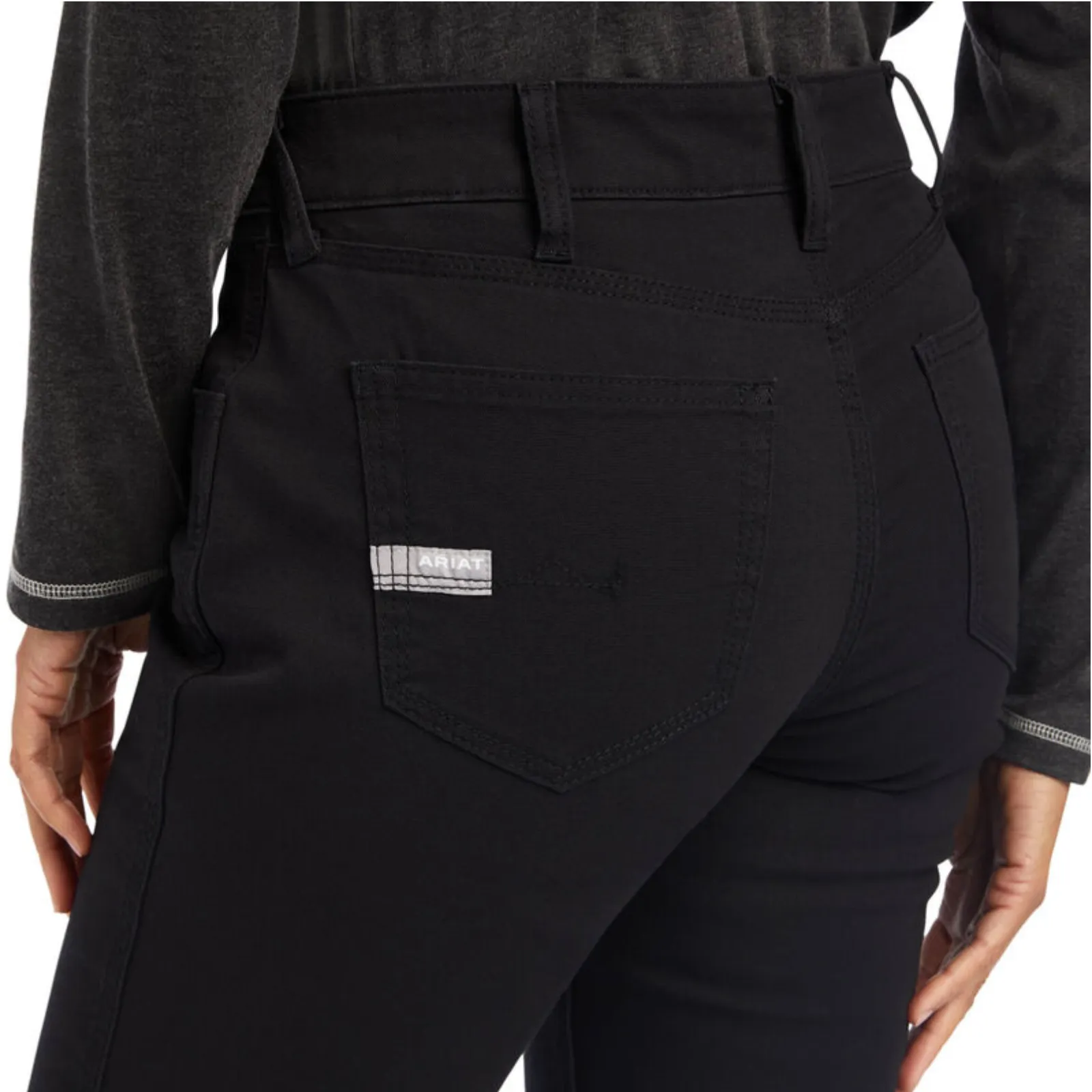 Ariat® Ladies Rebar DuraStretch™ Made Tough Black Work Pants 10041162