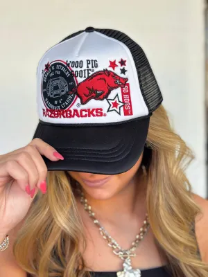 Arkansas Razorback Patch Trucker Hat
