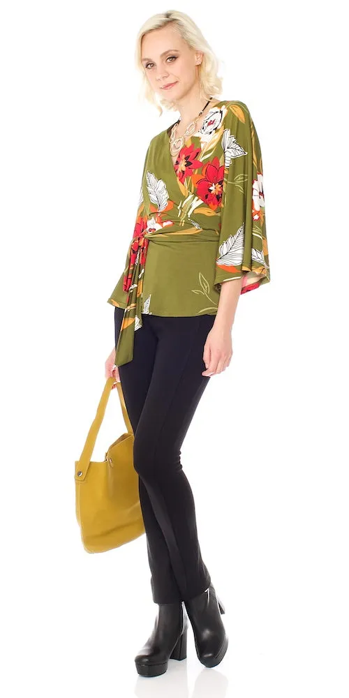 Armada Wrap Top, olive grove