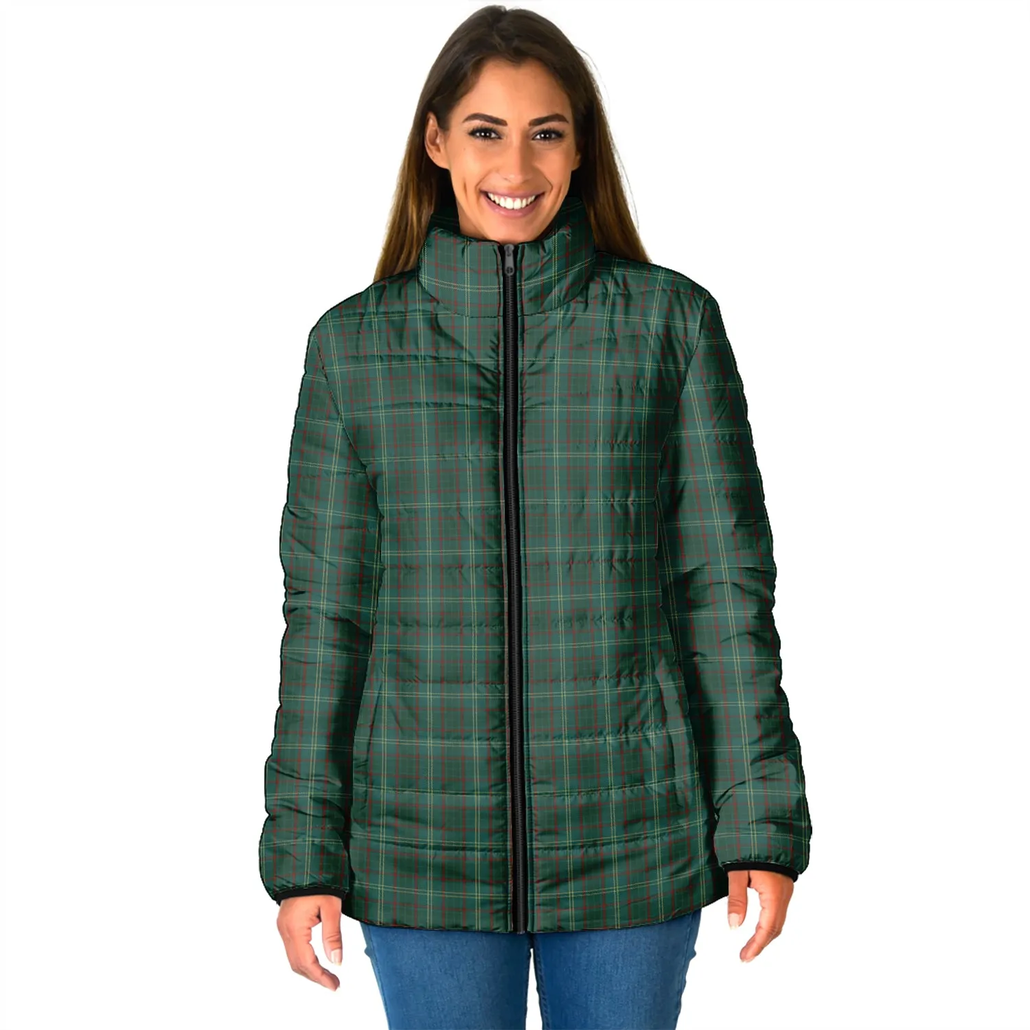 Armagh County Ireland Tartan Padded Jacket