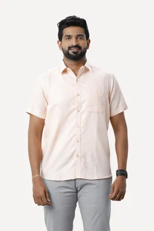 Armani - Pearl Peach Formal Shirts for Men | Ariser