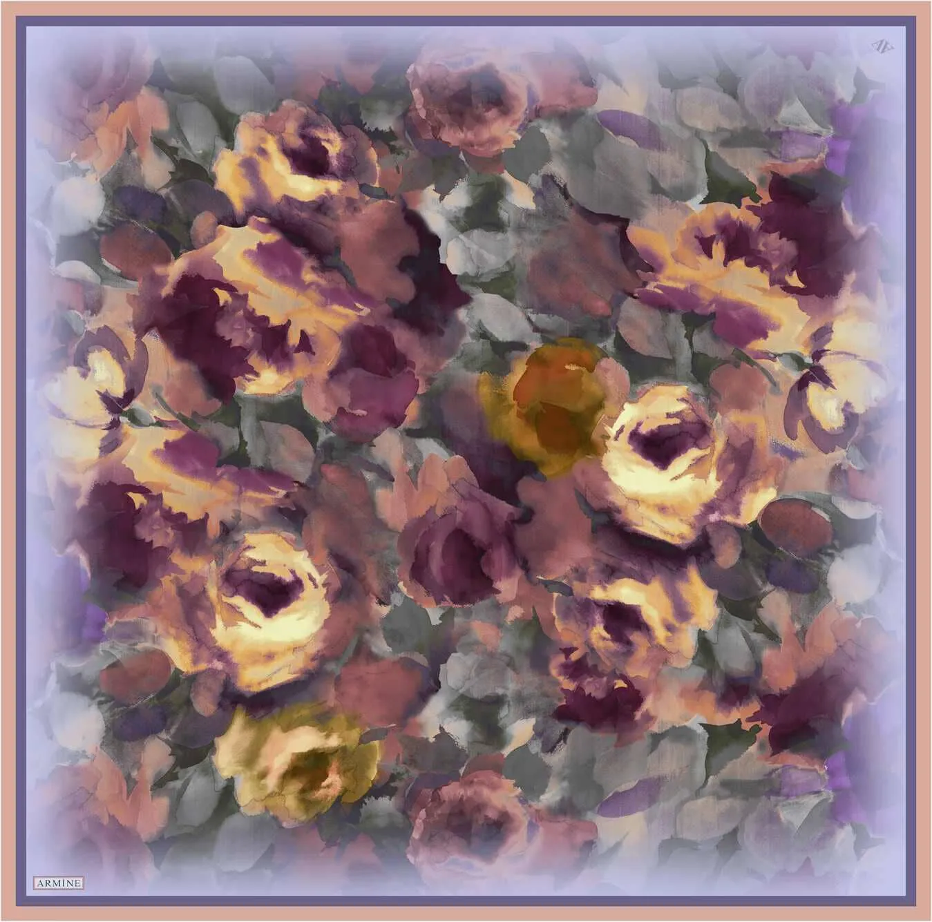 Armine Mulia Floral Silk Scarf #1