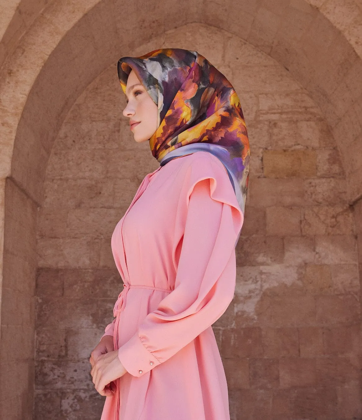 Armine Mulia Floral Silk Scarf #1