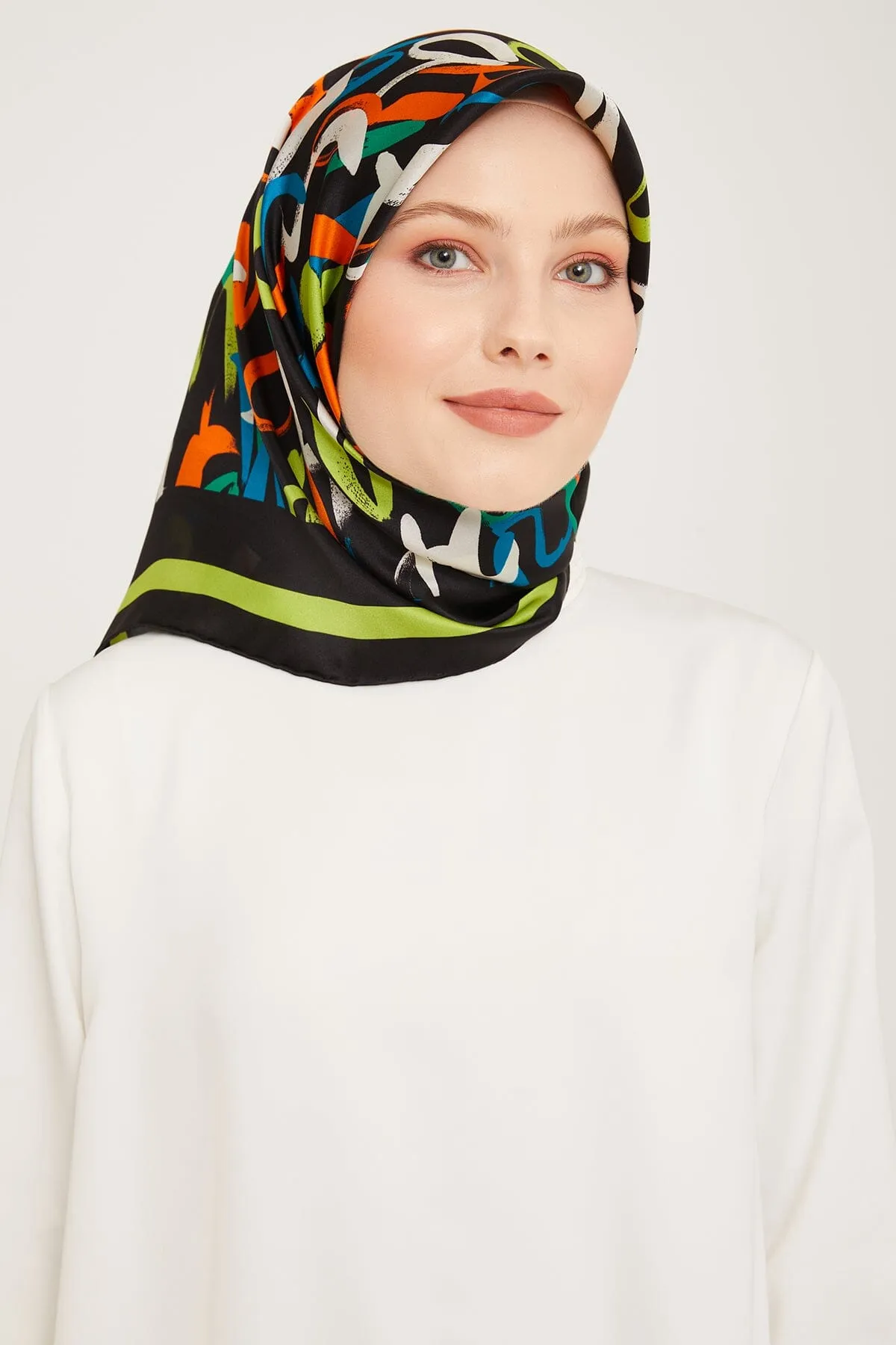 Armine Nudle Designer Silk Scarf #3