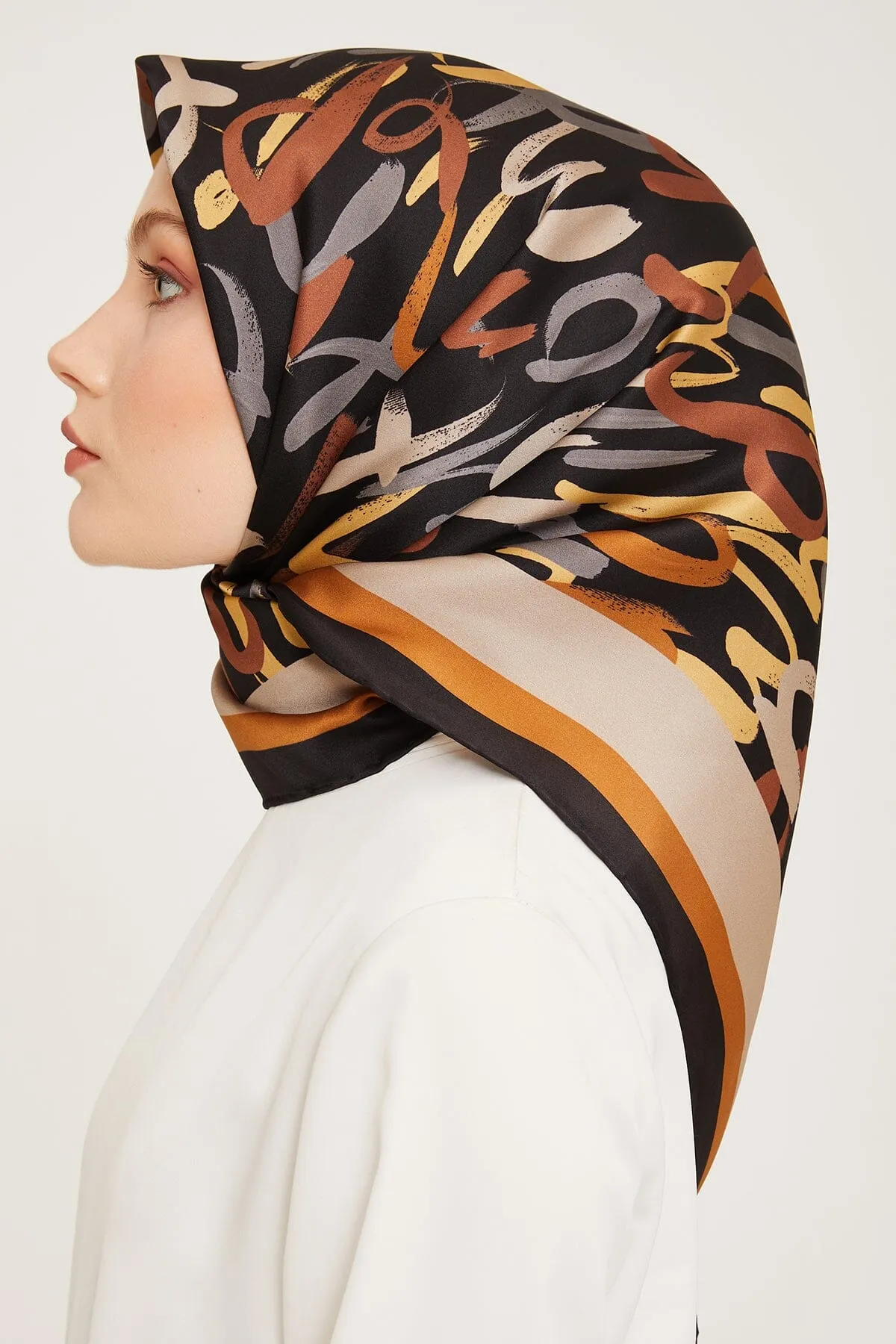 Armine Nudle Designer Silk Scarf #5