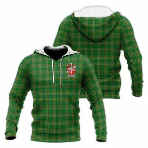 Armitage Irish Clan Tartan Knitted Hoodie with Coat of Arms