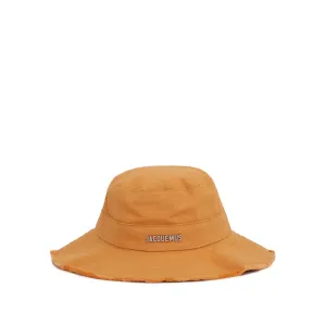 Artichaut Frayed Expedition Hat in Light Yellow