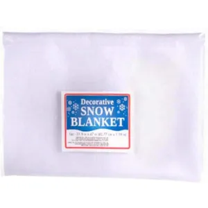 Artificial White Snow Blanket 31.8 x 47 in