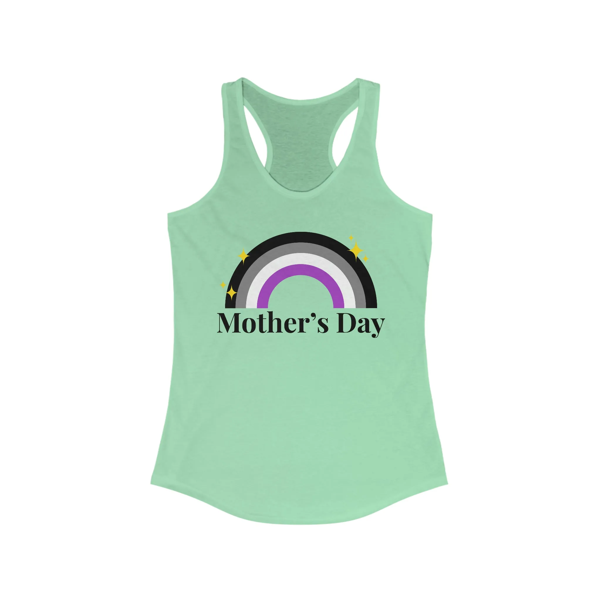 Asexual Pride Flag Mother's Day Ideal Racerback Tank - Mother's Day