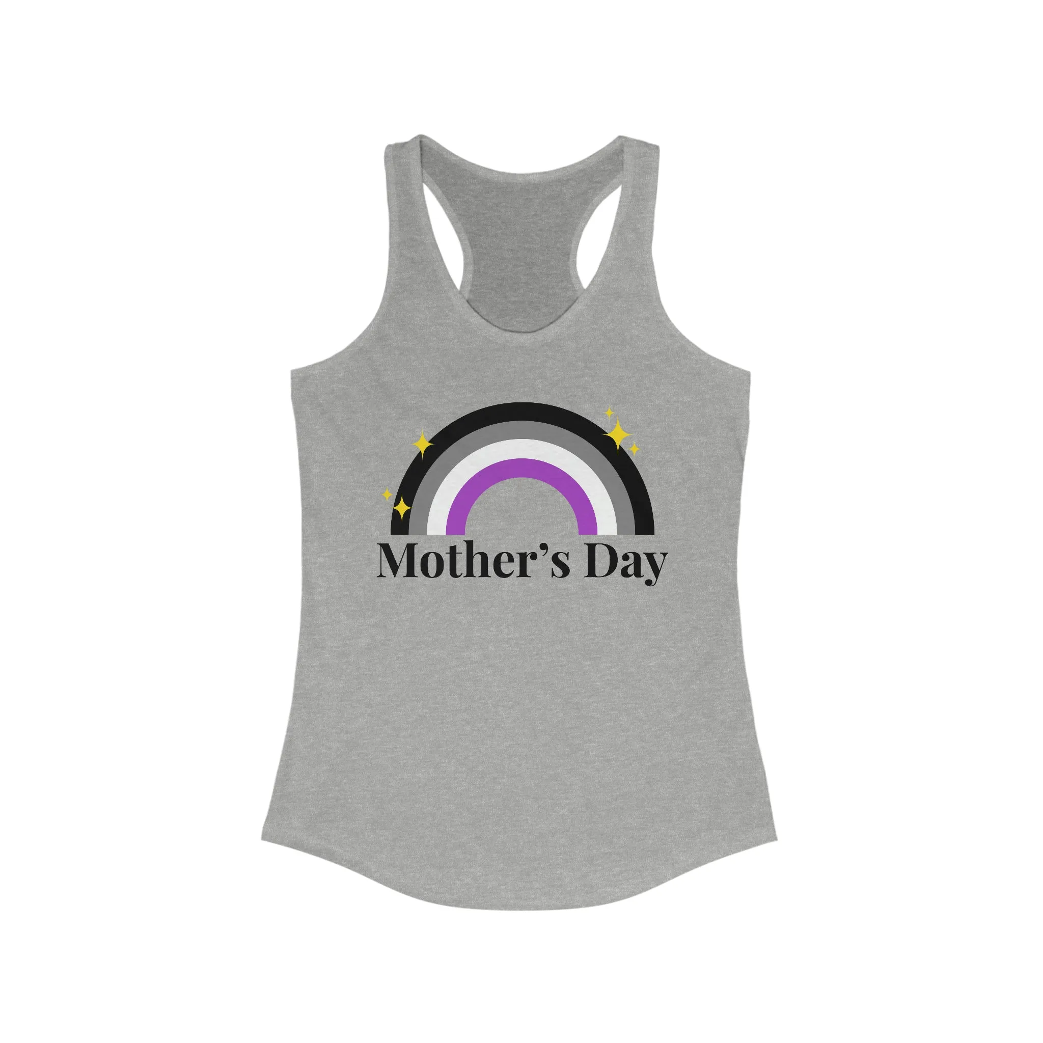Asexual Pride Flag Mother's Day Ideal Racerback Tank - Mother's Day