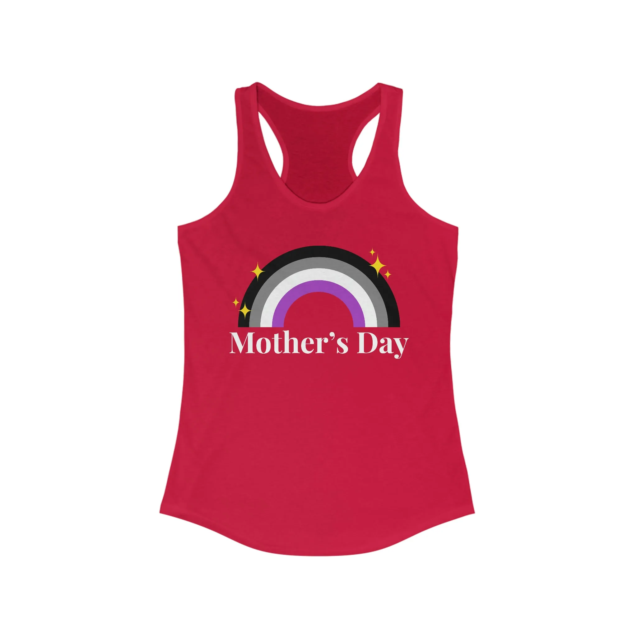Asexual Pride Flag Mother's Day Ideal Racerback Tank - Mother's Day