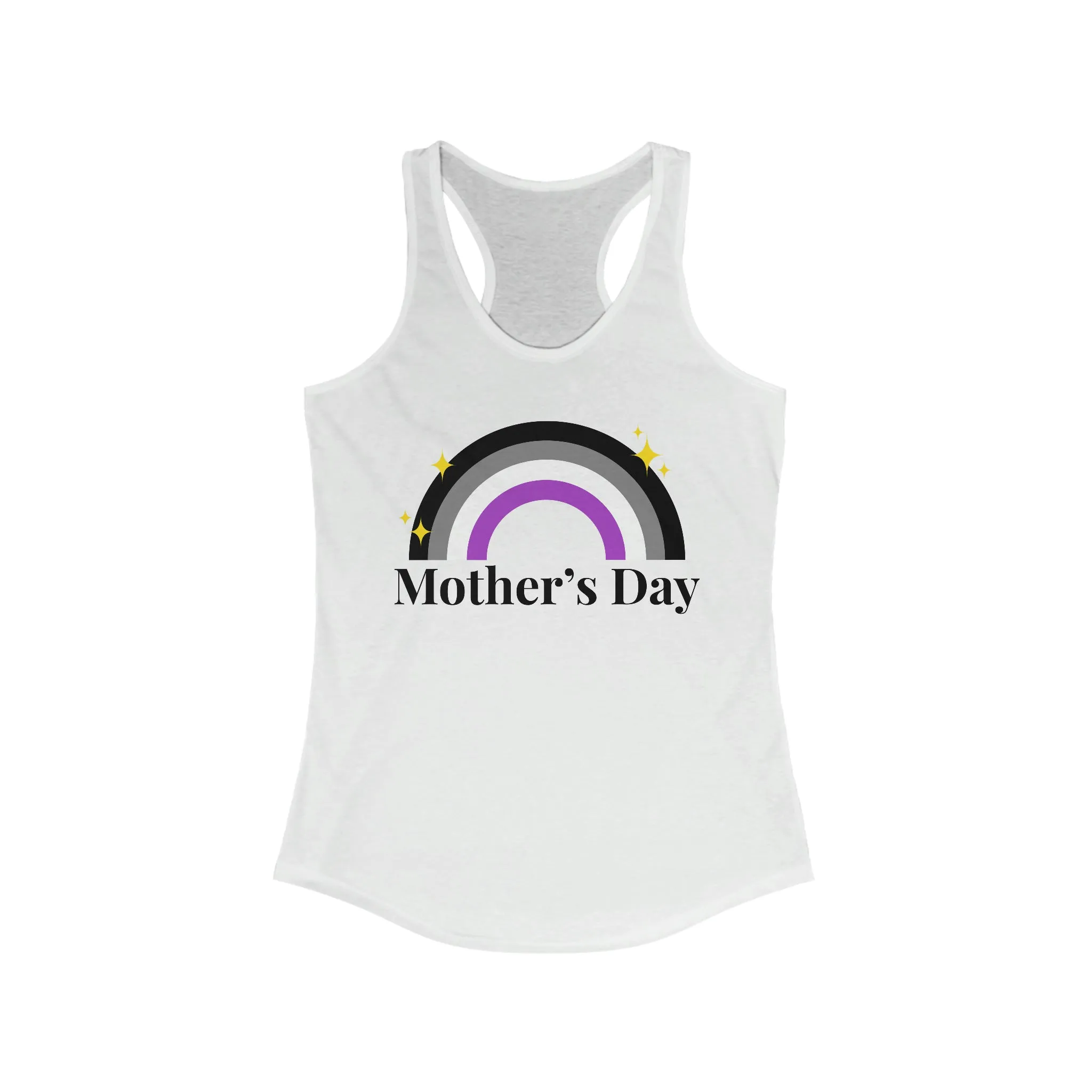 Asexual Pride Flag Mother's Day Ideal Racerback Tank - Mother's Day