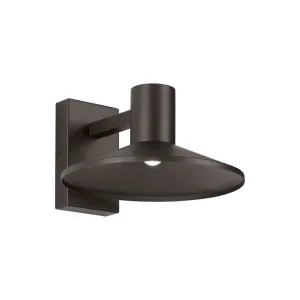 Ash 12 In. LED Lo-Output Outdoor Wall Sconce 400 Lumens 2700K Button Photocontrol Surge Protection Bronze Finish Clear Lens