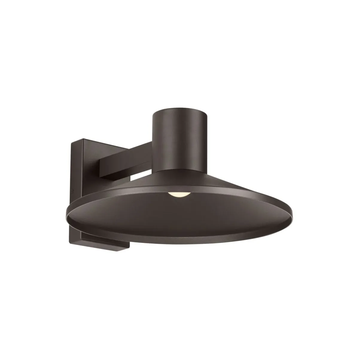 Ash 16 In. LED Hi-Output Outdoor Wall Sconce 1406 Lumens 2700K Button Photocontrol Bronze Finish Clear Lens