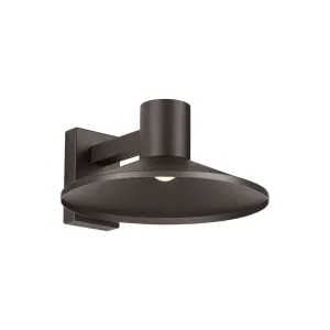 Ash 16 In. LED Hi-Output Outdoor Wall Sconce 1406 Lumens 2700K Surge Protection Bronze Finish Clear Lens