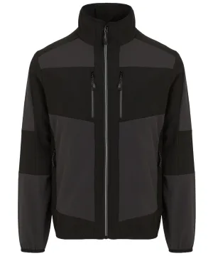 Ash/Black - E-Volve unisex 2-layer softshell jacket