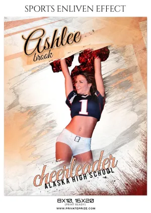Ashlee Brook - Cheerleaders Enliven Effect Photography Template
