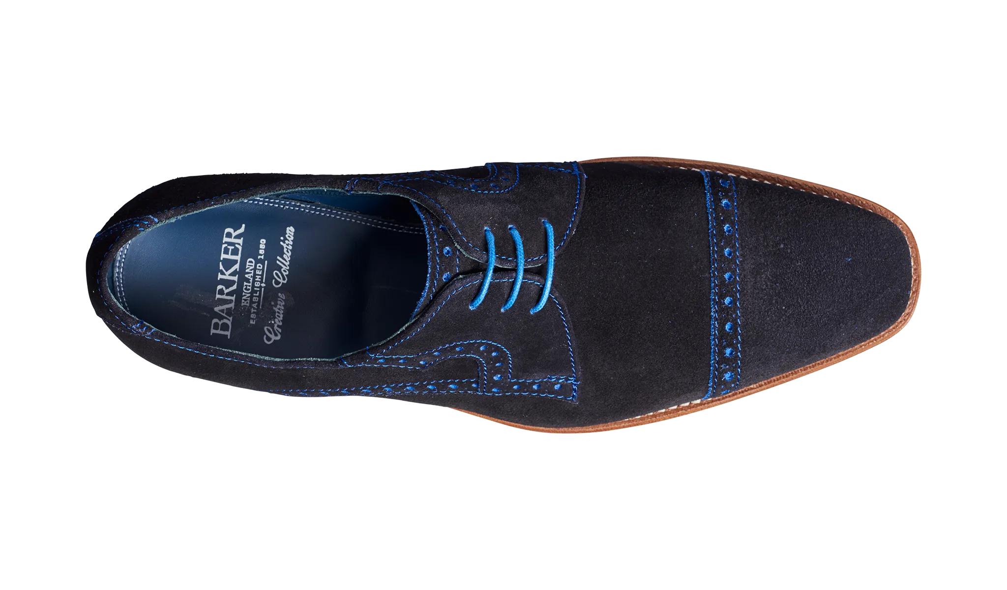 Ashton - Navy Cut Through Suede