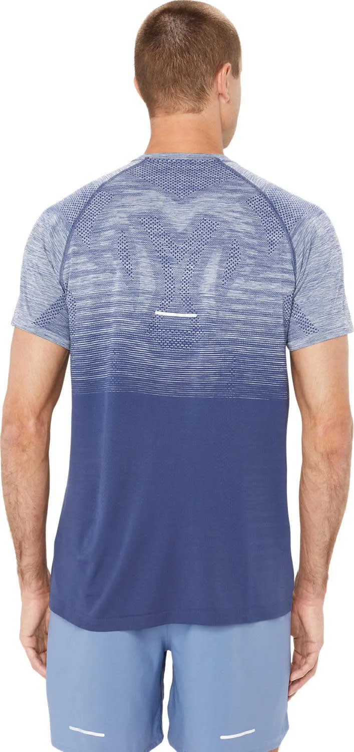 Asics Men&#x27;s Seamless SS Top Denim Blue/Thunder Blue | Buy Asics Men&#x27;s Seamless SS Top Denim Blue/Thunder Blue here | Outnorth