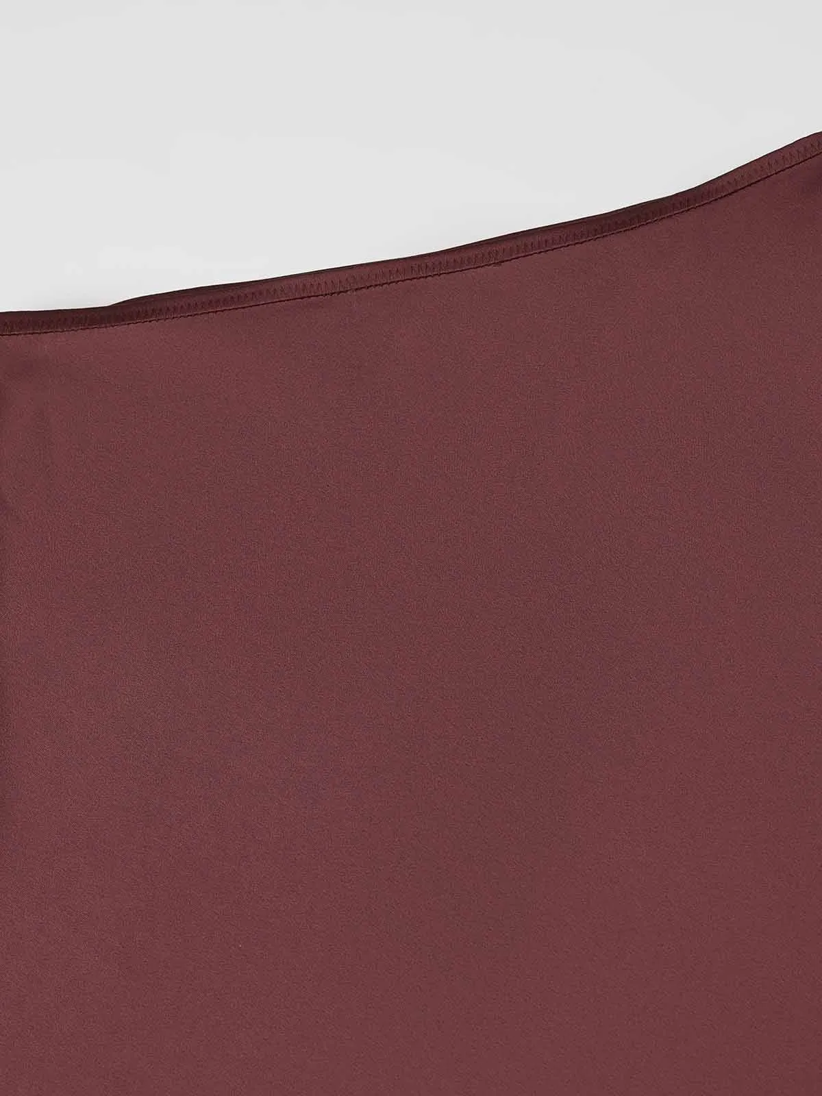 ASOBIO Mid-Rise Satin Maxi Skirt