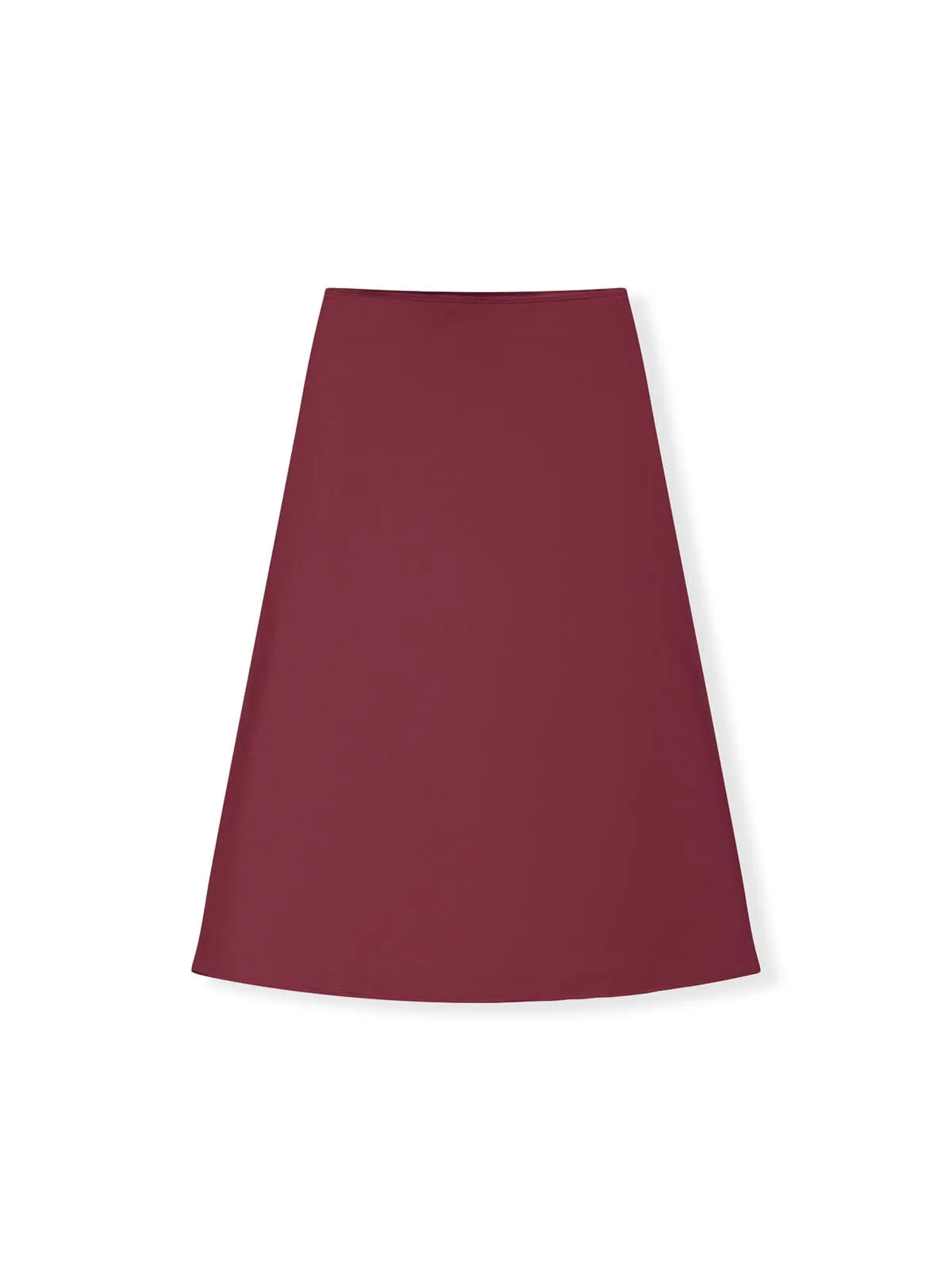 ASOBIO Mid-Rise Satin Maxi Skirt