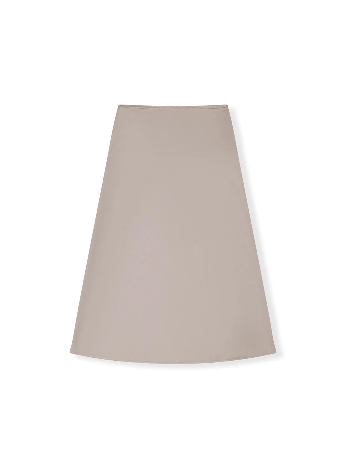 ASOBIO Mid-Rise Satin Maxi Skirt