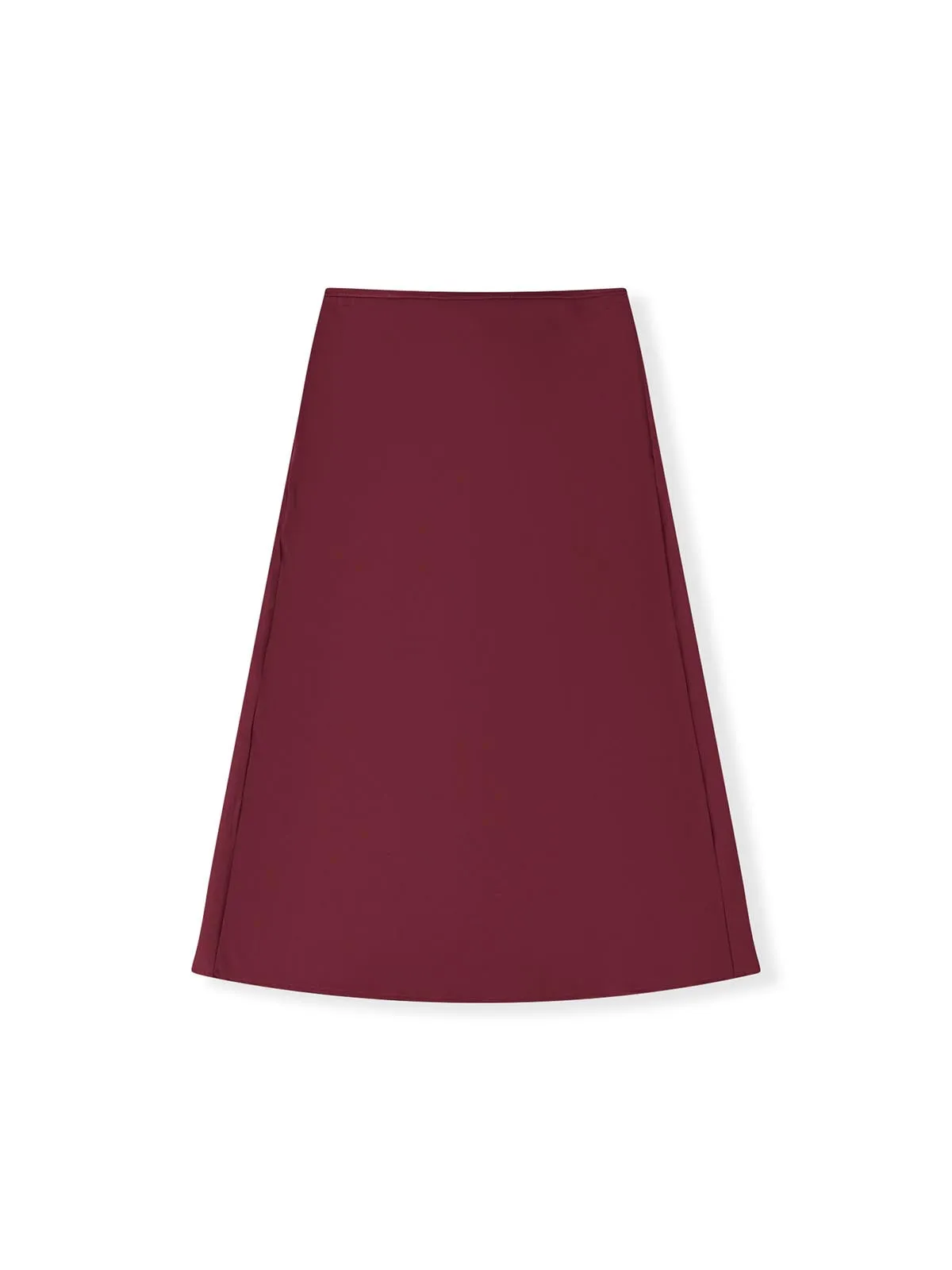 ASOBIO Mid-Rise Satin Maxi Skirt