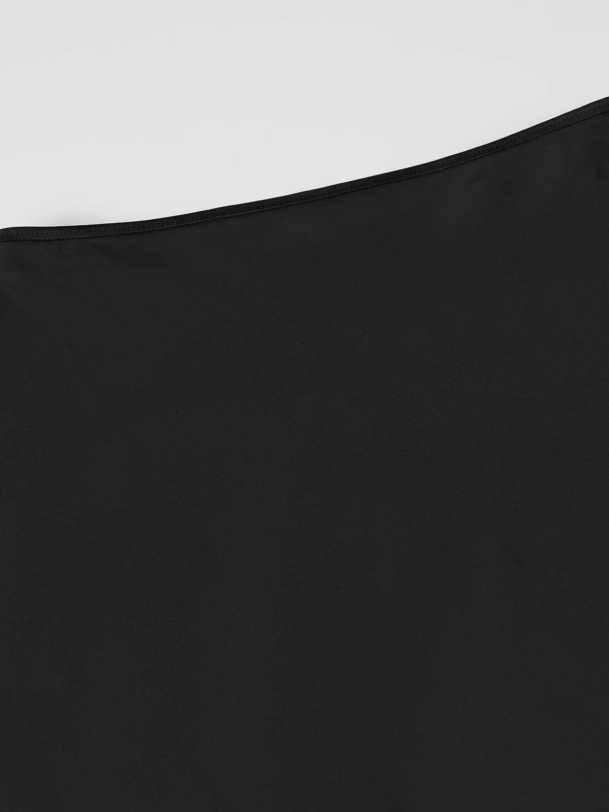 ASOBIO Mid-Rise Satin Maxi Skirt
