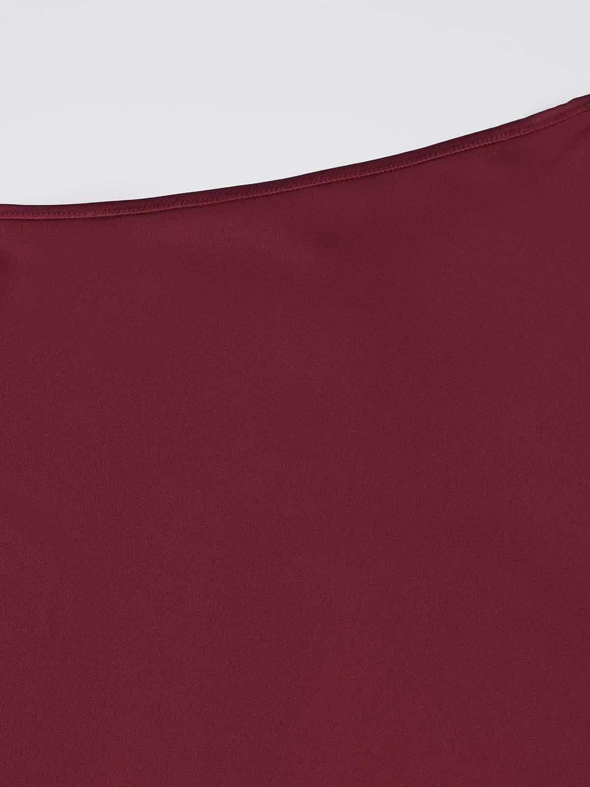ASOBIO Mid-Rise Satin Maxi Skirt