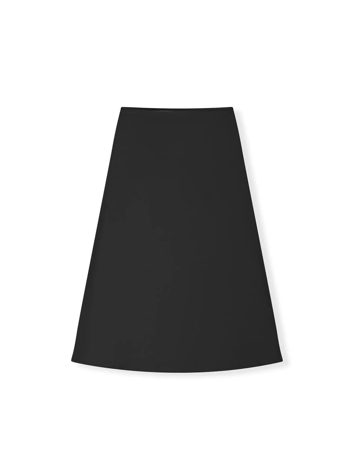 ASOBIO Mid-Rise Satin Maxi Skirt