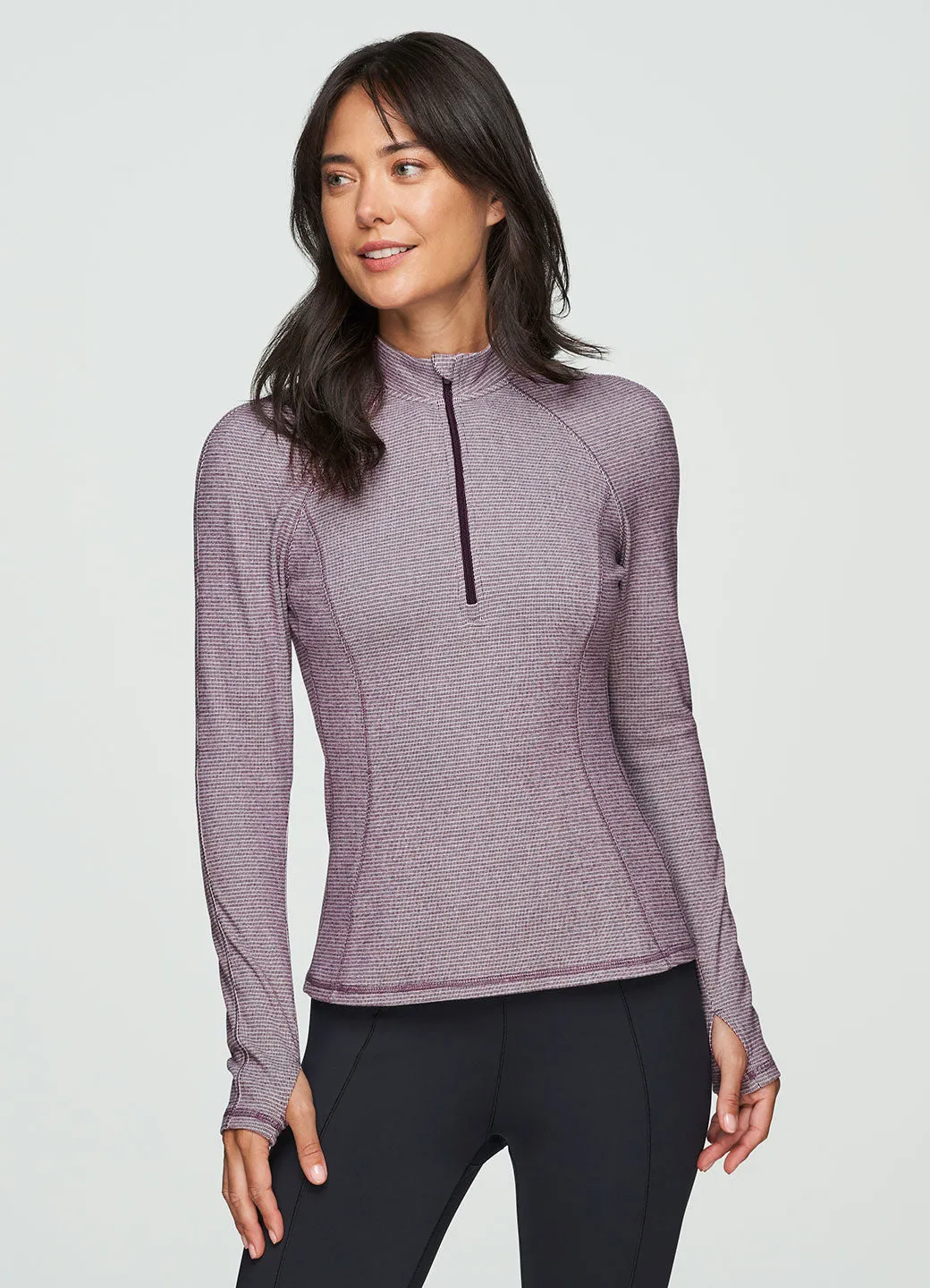 Aspen 1/4 Zip Long Sleeve Top