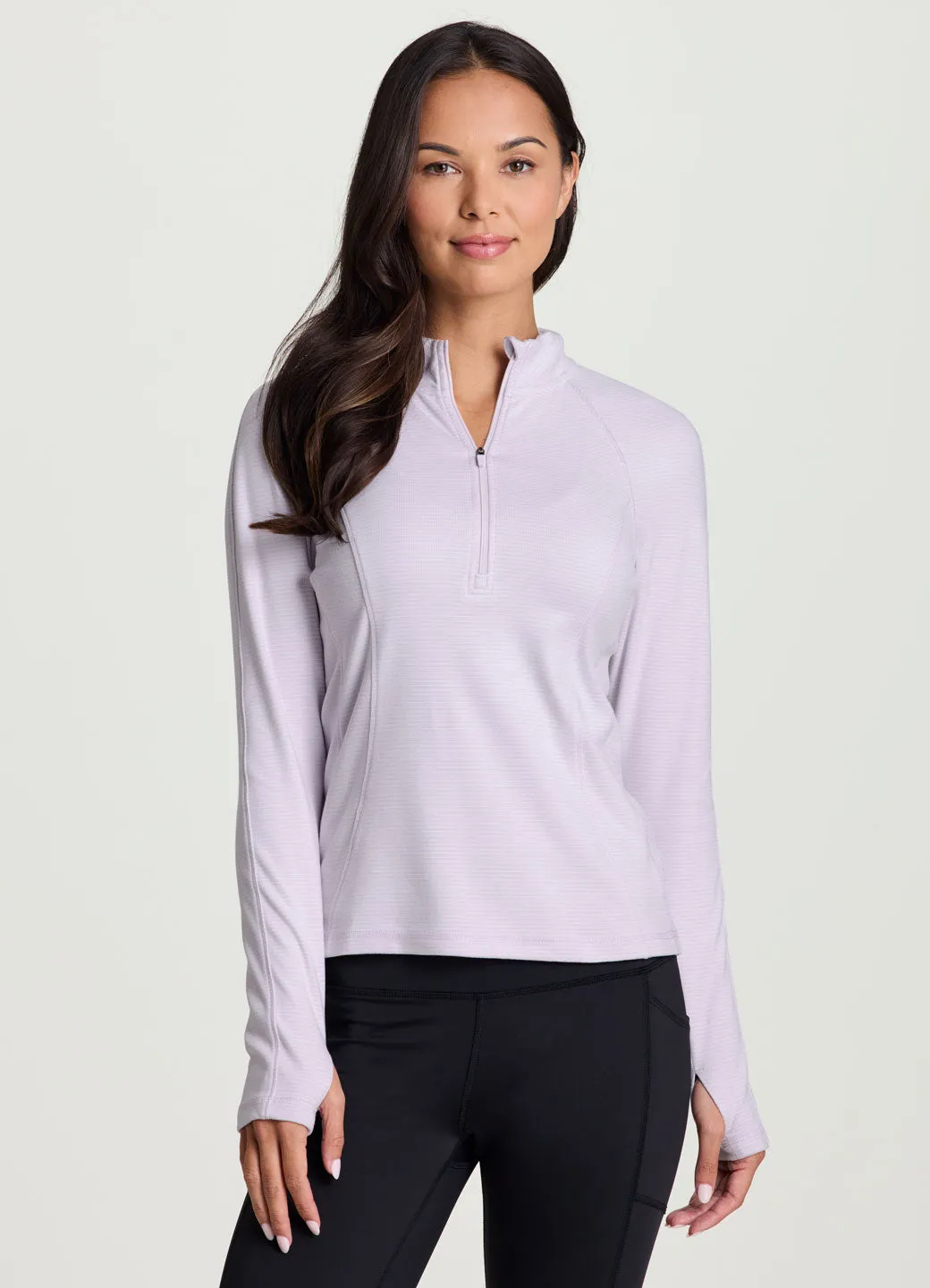Aspen 1/4 Zip Long Sleeve Top