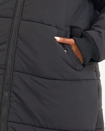 Aspen Hooded Puffer Coat | Black