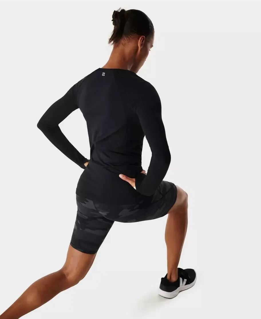 Athlete Seamless Workout Long Sb6547 Black