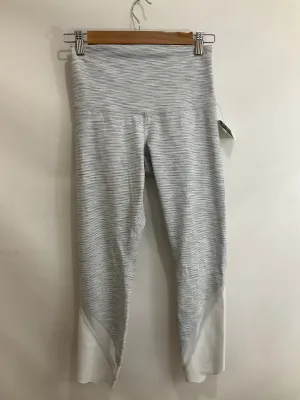 Athletic Capris By Lululemon In Striped Pattern, Size: 6