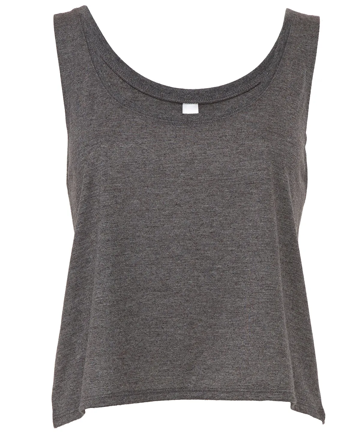 Athletic Heather/Neon Pink - Flowy boxy tank top