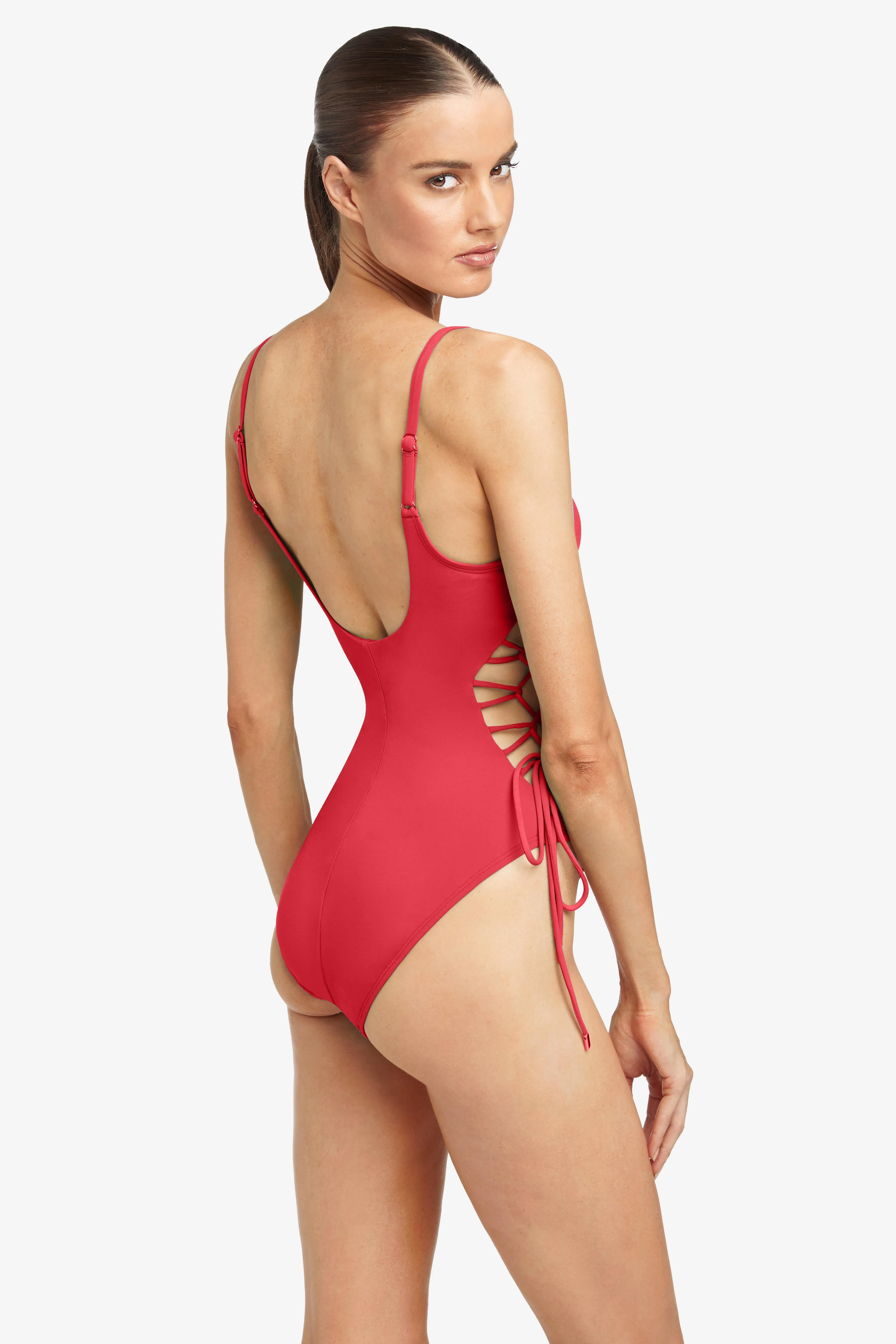 AUBREY LACE UP ONE PIECE (final sale)