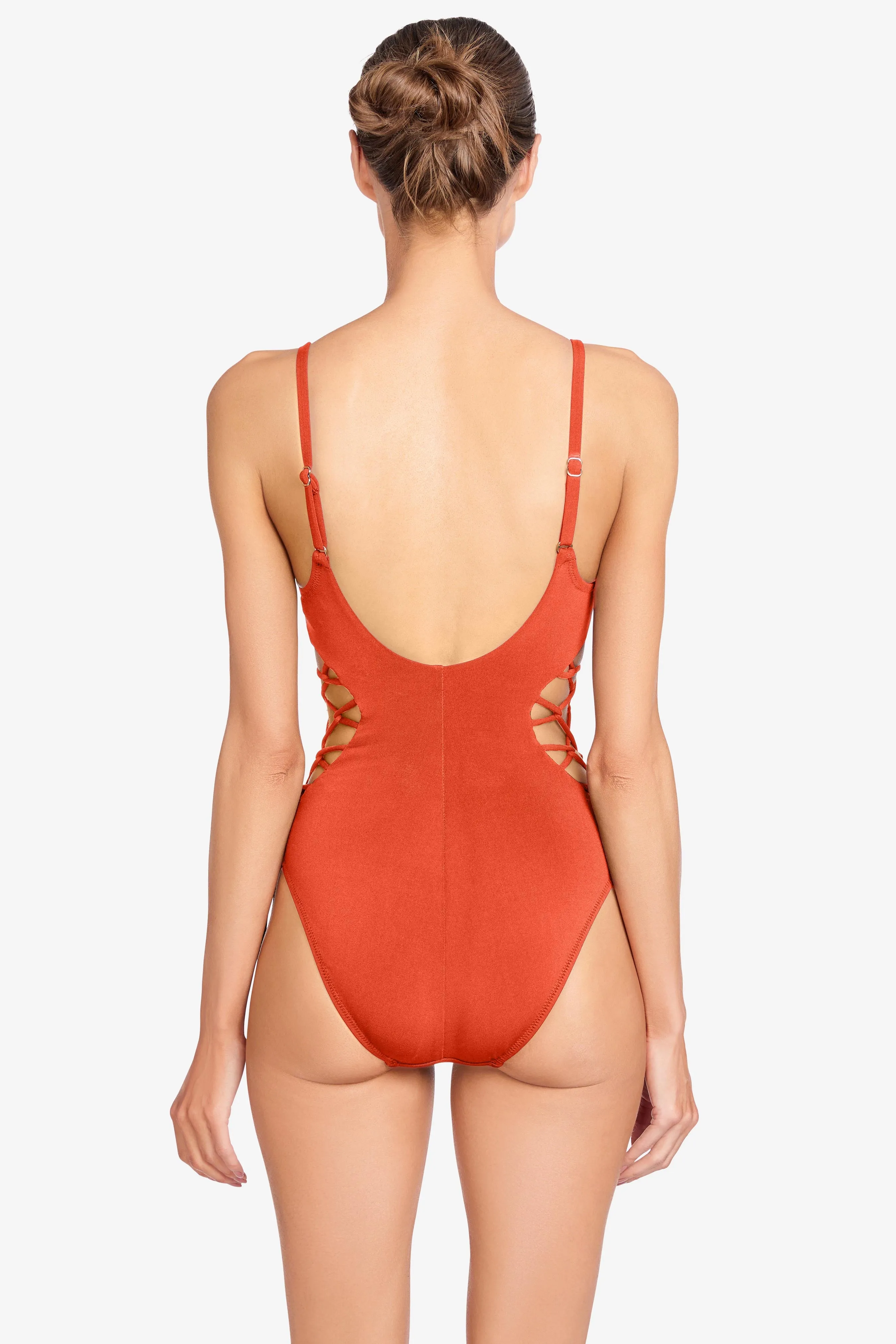 AUBREY LACE UP ONE PIECE (final sale)