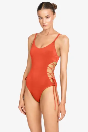 AUBREY LACE UP ONE PIECE (final sale)