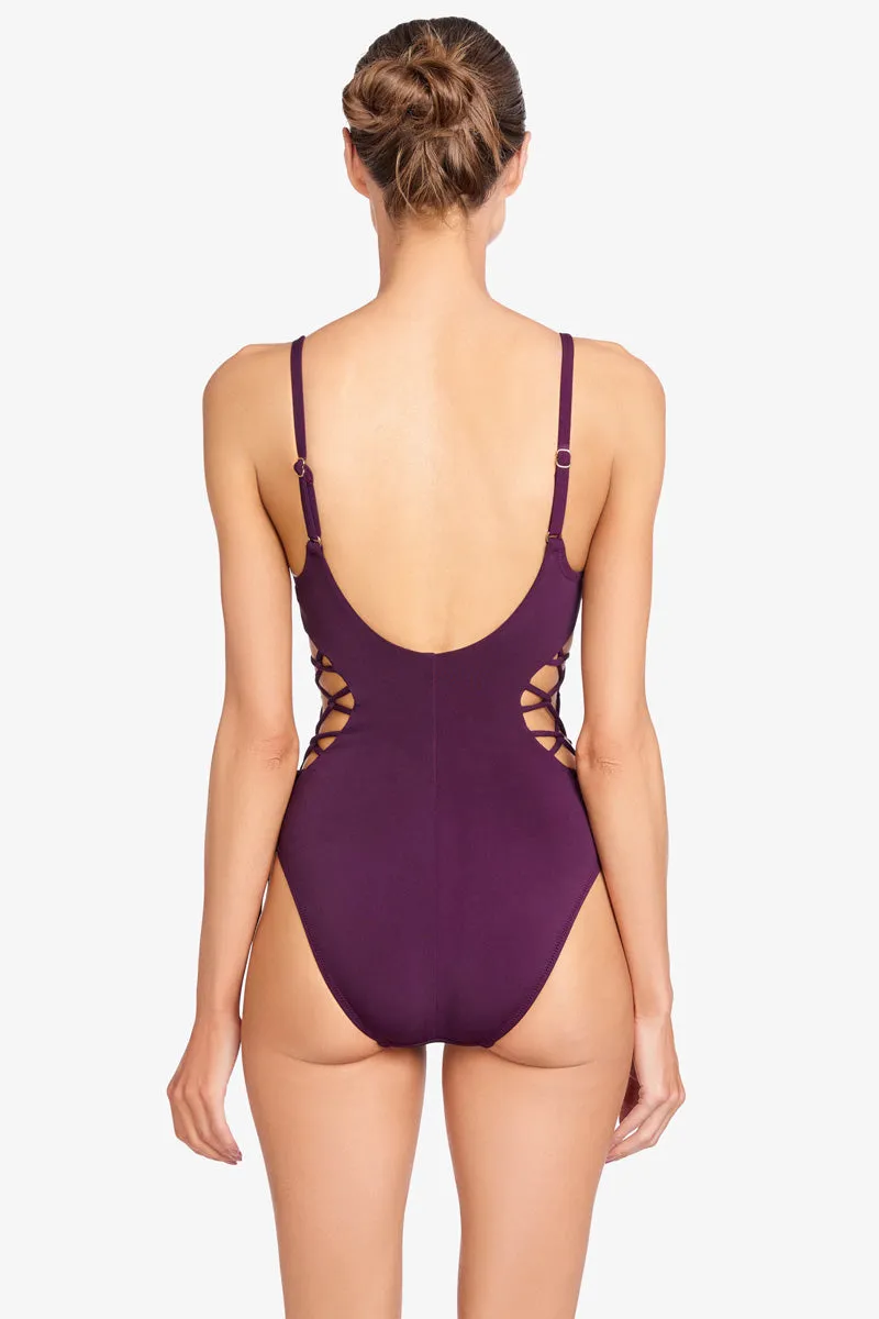AUBREY LACE UP ONE PIECE