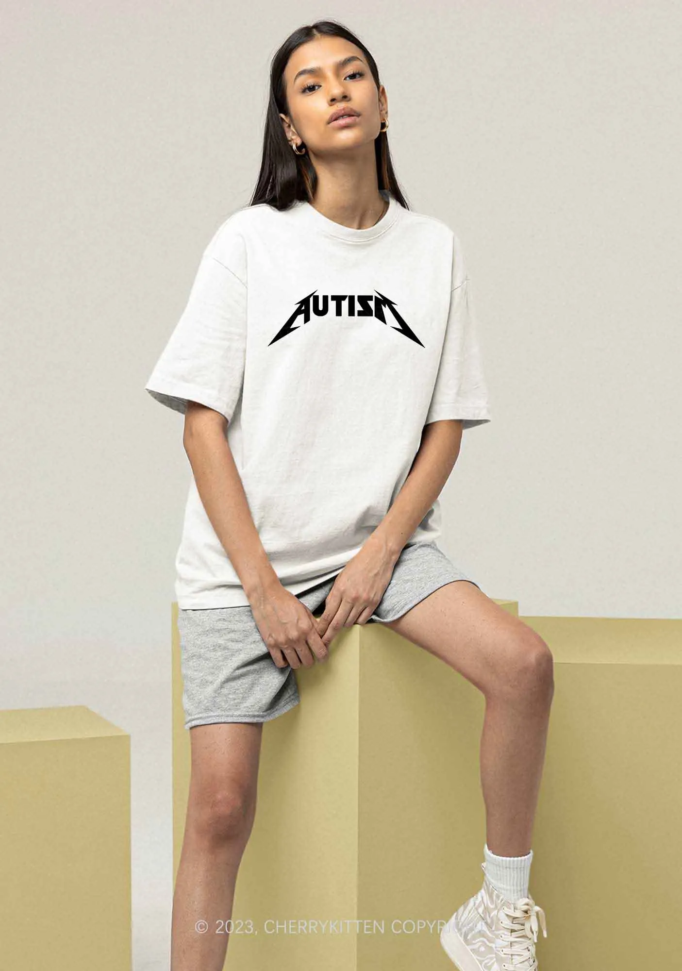 Autism Patient Y2K Chunky Shirt Cherrykitten